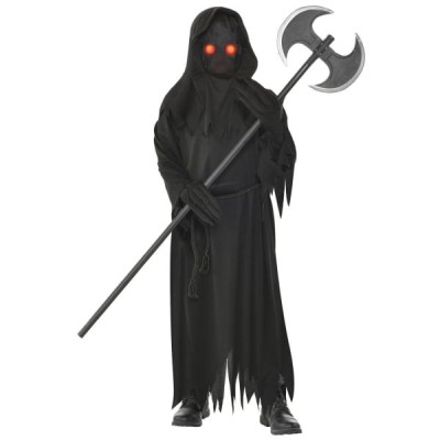 Costum Moartea Intunecata cu masca LED pentru copii 8-10 ani 134 cm foto