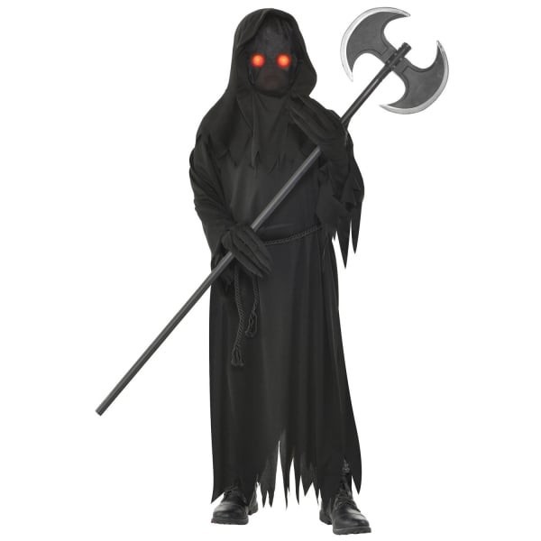 Costum Moartea Intunecata cu masca LED pentru copii 8-10 ani 134 cm