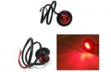 Lampa LED Rotunda Rosie 24V Universala Camion Remorca Autobuz - Indicator Pozitie Laterala Spate 26mm x 22mm