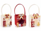 Cumpara ieftin Set 3 gentute Craciun textil 11x8x25 cm