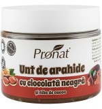 Crema Tartinabila de Arahide cu Ciocolata Neagra si Nibs de Cacao 300 grame Pronat