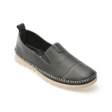 Pantofi EVIDA negri, EV2814, din piele naturala