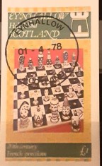 Eynhallow , șah, bloc nedant uzat foto