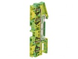 Conector Șine 4 Borne Galben-Verde 0,08-4mm&sup2;