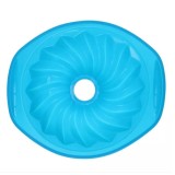 Forma Copt Rotunda Silicon Kinghoff 30cm, Antiaderenta, Termorezistenta -40&deg;C/+260&deg;C, Verde/Diverse Culori, Tava Cuptor