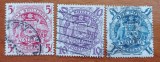 COLONII-BRITAN.-AUSTRALIA-1949 -uzuale -steme 3v--STAMPILATE-Vezi-Scan