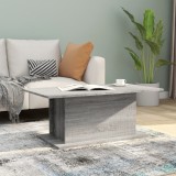 vidaXL Măsuță de cafea, gri sonoma, 102x55,5x40 cm, lemn compozit