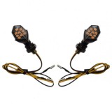 Set lampi semnalizari moto mini LED, culoare negru Cod Produs: MX_NEW AM1459B
