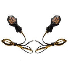Set lampi semnalizari moto mini LED, culoare negru Cod Produs: MX_NEW AM1459B