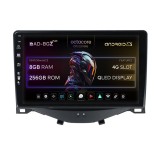 Cumpara ieftin Navigatie Citroen C1 Peugeot 108 Toyota AYGO (2014-2022), Android 13, Z-Octacore 8GB RAM + 256GB ROM, 9 Inch - AD-BGZ9008+AD-BGRKIT101