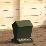 vidaXL Feeder pentru pui Verde măsliniu 30 x 30 x 39 cm 874682