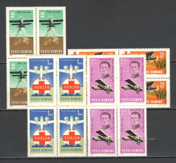 Romania.1968 Posta aeriana-Aviasan bloc 4 YR.380