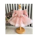 Cumpara ieftin Rochita Botez Demi, cu Flori, Roz - DPH87