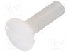 Surub M4, poliamida, lungime 15mm, ingropat, pas filet 0.7, DREMEC - 8G203M4X15