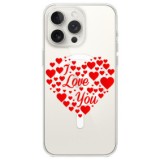 Husa personalizata apple iphone 14 pro, magsafe, i love you