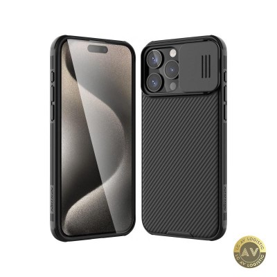 Husa pentru Apple iPhone 16 Pro Nillkin CamShield Pro Neagra foto
