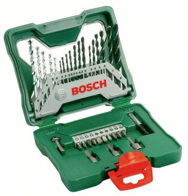 Set 33 accesorii Bosch X-line, Biti, Burghie Lemn, Metal si Zidarie foto