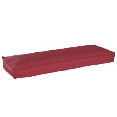 vidaXL Pernă pentru bancă din paleți Roșu Vin 120 x 40 x 8 cm 42001644 foto
