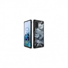 Husa Compatibila cu Samsung Galaxy S20 - Ringke Fusion-X Camo Negru