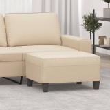 VidaXL Taburet, crem, 70x55x41 cm, microfibră