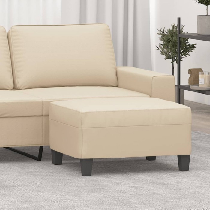 vidaXL Taburet, crem, 70x55x41 cm, microfibră