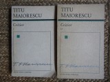 Titu Maiorescu - Critice 2 volume (1967)