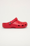 Crocs papuci Classic femei, culoarea roșu, 10001