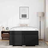 vidaXL Cadru de pat Negru 120 x 200 cm Piele artificială
