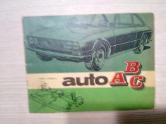 AUTO ABC - Constructie si Functionare - Virgil Stanoiu -1969, 47 p. foto