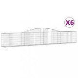 Cumpara ieftin Cosuri gabion arcuite 6 buc, 400x30x60/80 cm, fier galvanizat