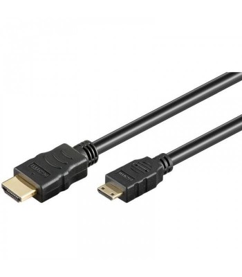 Cablu mini HDMI 2m 2.0v Ethernet 3D Goobay foto
