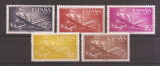 Spania 1955-1956 - Avioane, PA, 2 serii complete, 4 poze, MNH, Nestampilat
