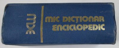 MIC DICTIONAR ENCICLOPEDIC , EDITIA A - II - A , 1978 foto