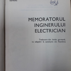 Memoratorul inginerului electrician- trad. din limba germana