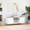 Gossi comoda discuri, alb, 121x38x48 cm, lemn prelucrat