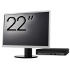 Pachet Calculator Second Hand HP EliteDesk 800 G6 Mini PC, Intel Core i5-10500T 2.30 - 3.80GHz, 8GB DDR4, 256GB SSD + Monitor 22&amp;quot; NewTechnology M