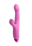 Vibrator NS Novelties Luxe Nova Roz, Ax Impingere, Stimulare Clitoris, 7 Viteze, Silicon, Reincarcabil, Rezistent Apa