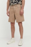 Levi&#039;s pantaloni scurți jeans culoarea bej, A8461