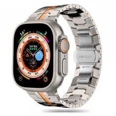 Curea Techsuit W063 pentru Apple Watch 49mm / 46mm / 45mm / 44mm / 42mm Series, Portocalie