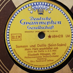 Saint Saens - Samson & Dalila (Deutsche Grammophon) - Disc Patefon/Gramophon/NM