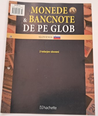 Monede &amp;amp; Bancnote de pe Glob, Slovenia foto