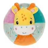 Minge zornaitoare textila cu model girafa, 12 cm, multicolor, CMCLASS