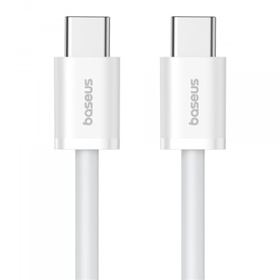 Cablu Date si Incarcare USB-C - USB-C Baseus Superior Series 2, 100W, 1m, Alb P10365200211-03 foto