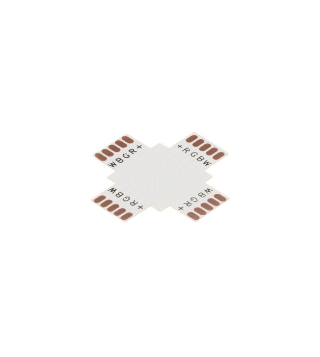 Conector PCB X de 10mm 5-Pini pentru benzi LED RGB SMD5050