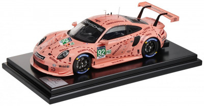 Macheta Oe Porsche 911 RSR 2018&amp;rarr; Pink Pig Roz 1:43 WAP0209250K foto