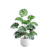 Planta Artificiala Monstera fara Ghiveci - 18 Frunze 65 cm, Oem