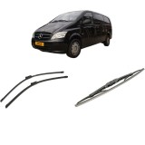 Cumpara ieftin Set 3 stergatoare MERCEDES-BENZ VITO / MIXTO Van (W639) din 2003-2012, pentru parbriz si luneta fata si spate auto, Bosch Twin-Aerotwin, din cauciuc s