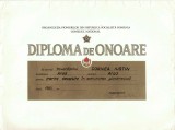 PM502N Organizația Pionierilor din Republica Socialistă Rom&acirc;nia, Consiliul Național, diplomă de onoare, 1983, Arad