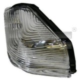 Semnalizator oglinda stanga TYC Mercedes Sprinter W906 202018 si VW Crafter I 202016, lentila alba, fara suport bec, omologare ECE, OE A0018228920