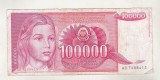 bnk bn Iugoslavia 100000 dinari 1989 circulata